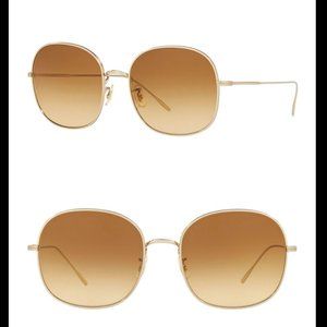 OLIVER PEOPLE MEHRIE SUNGLASSES OV1255S SOFT GOLD AMBER BROWN GRADIENT LENSES